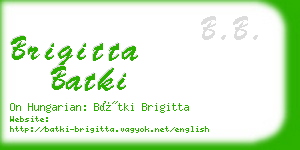 brigitta batki business card